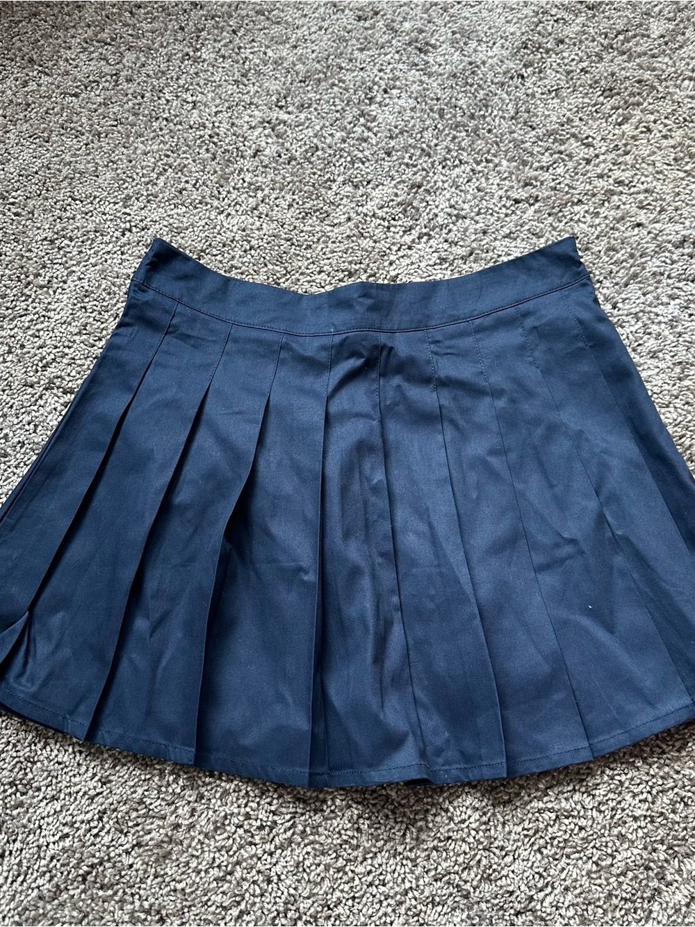 Dolls Kill Navy Pleated Mini Skirt